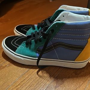van’s 9.5 women’s suede and canvas hi tops